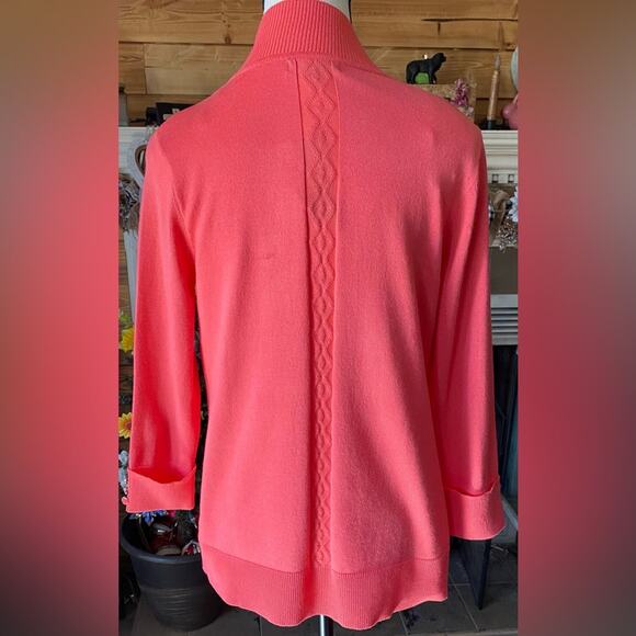 NWT Lety & Me Size Small Coral Lightweight 3/4 Length sleeve Versatile basic. - Picture 4 of 8